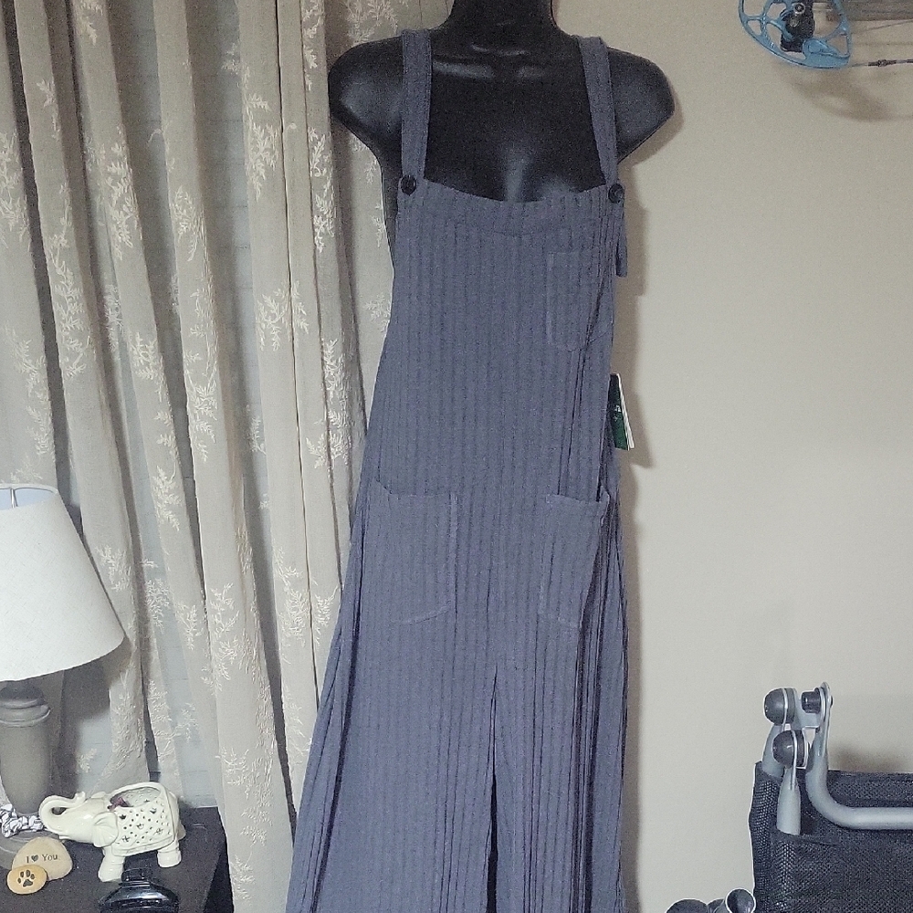 Stylish Gray Overall Dress